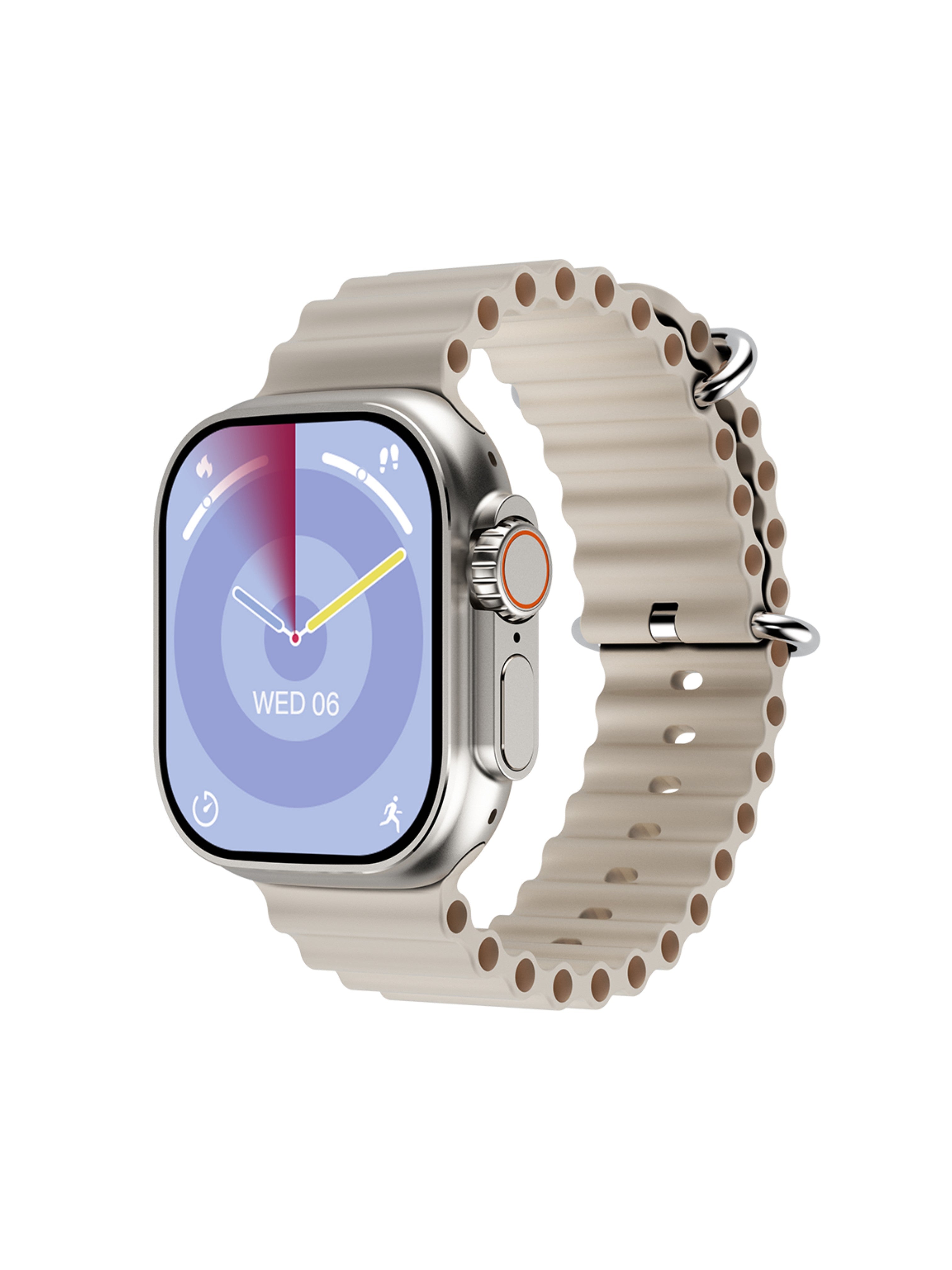 Smart Watch Ultra 5G IA Prata+COMBO de Pulseiras