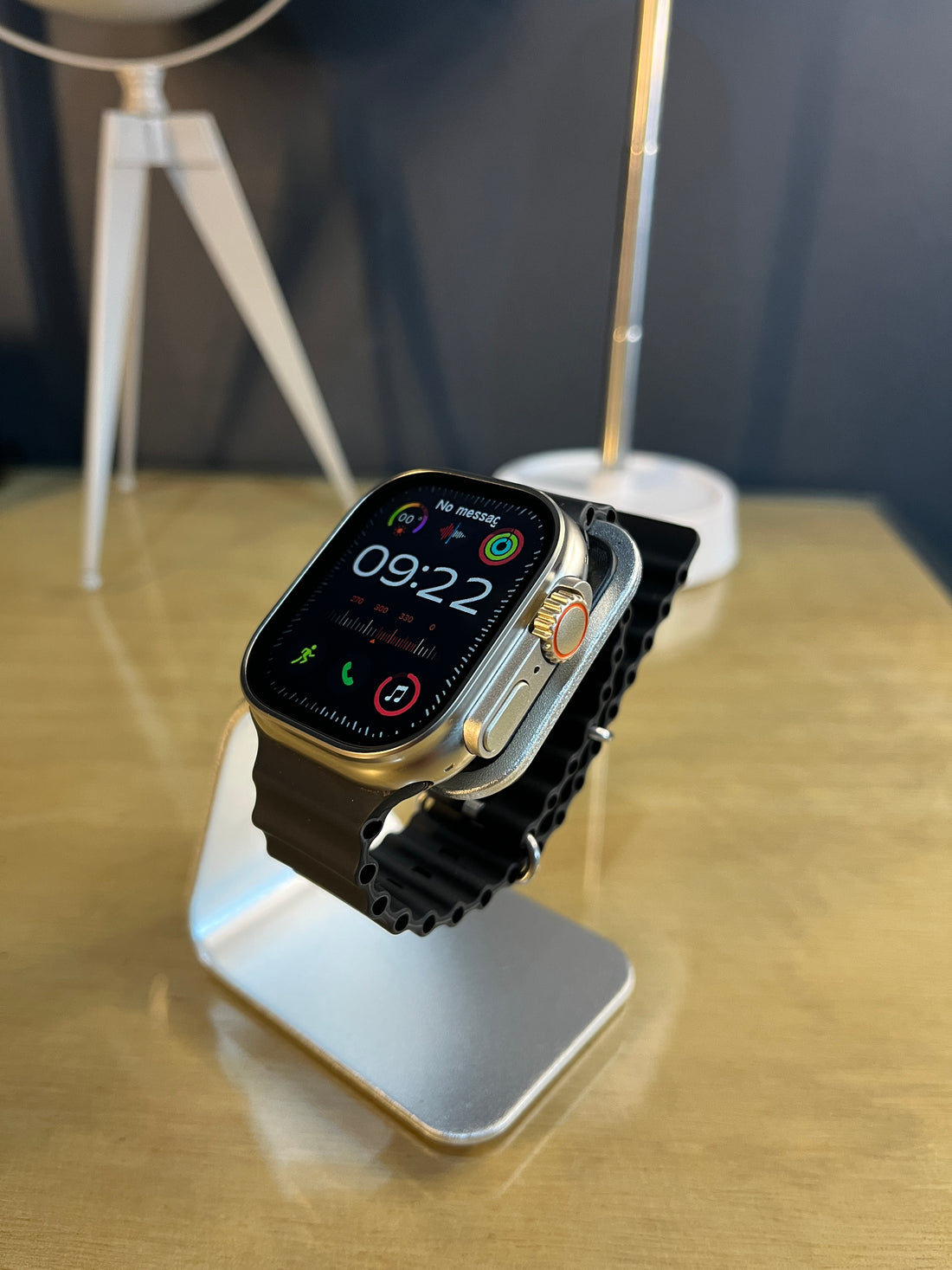 Smart Watch N10 Ultra Pro Prata+COMBO de Pulseiras