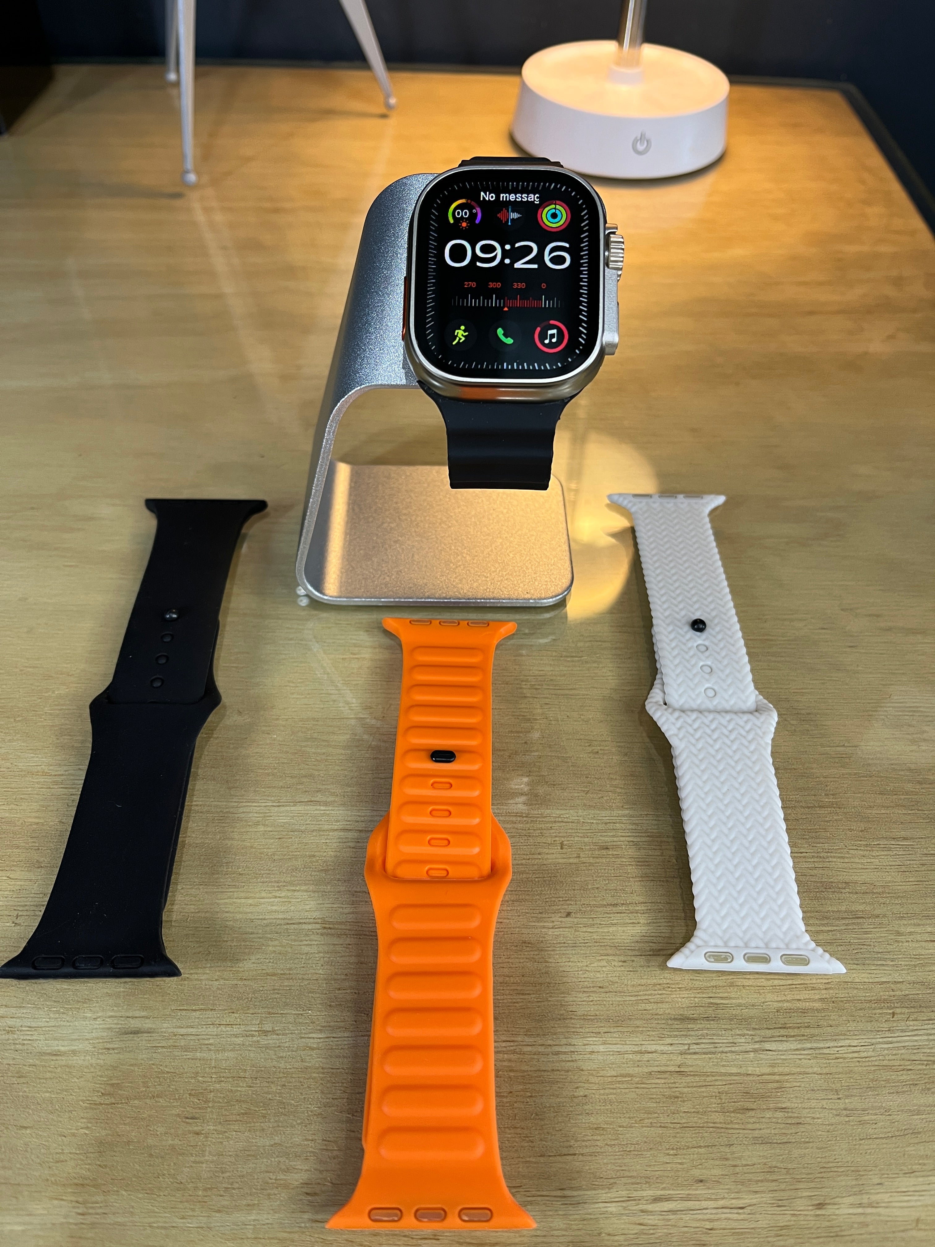 Smart Watch N10 Ultra Pro Prata+COMBO de Pulseiras