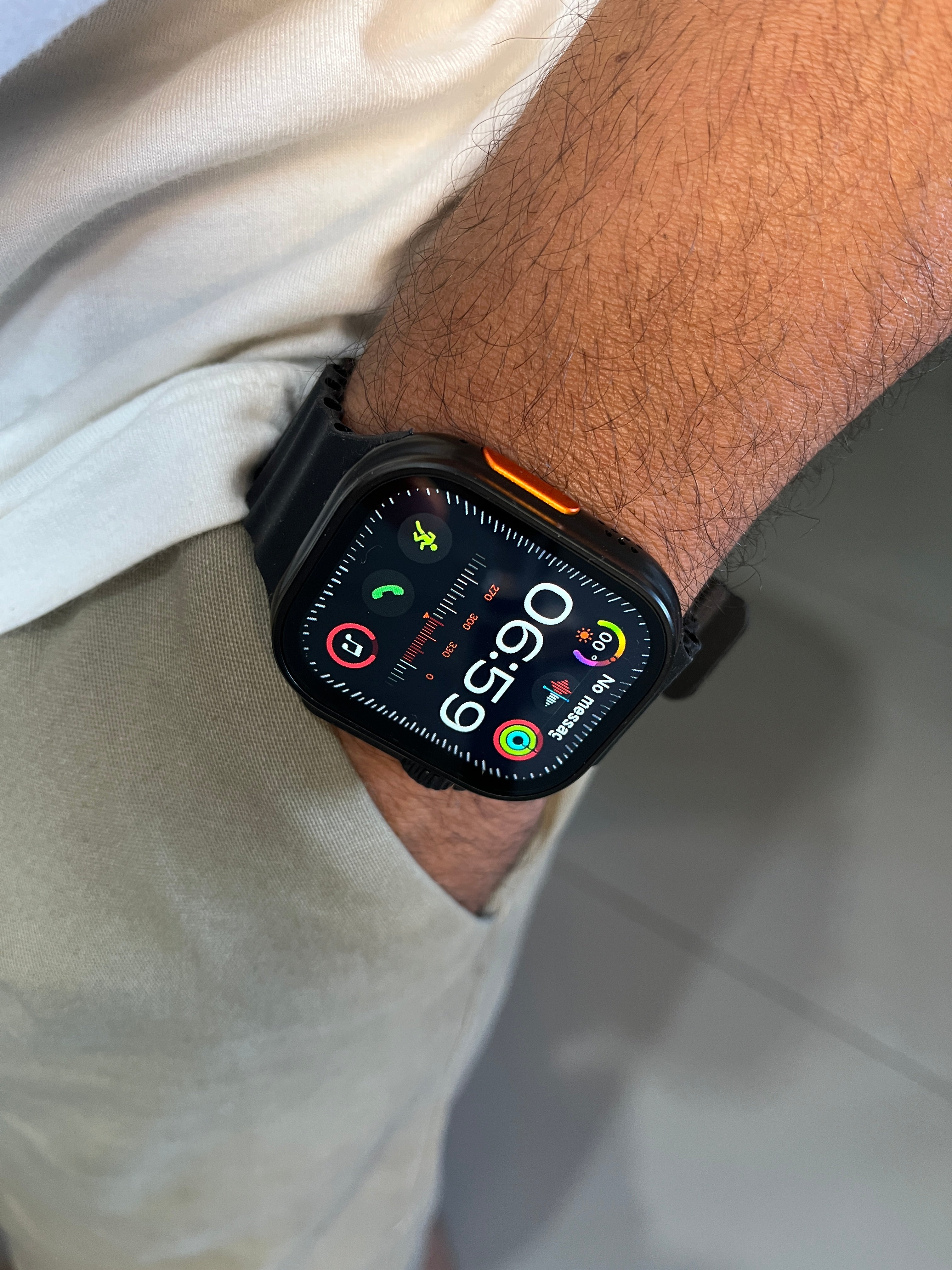 Smart Watch N10 Ultra Pro Preto+COMBO de Pulseiras