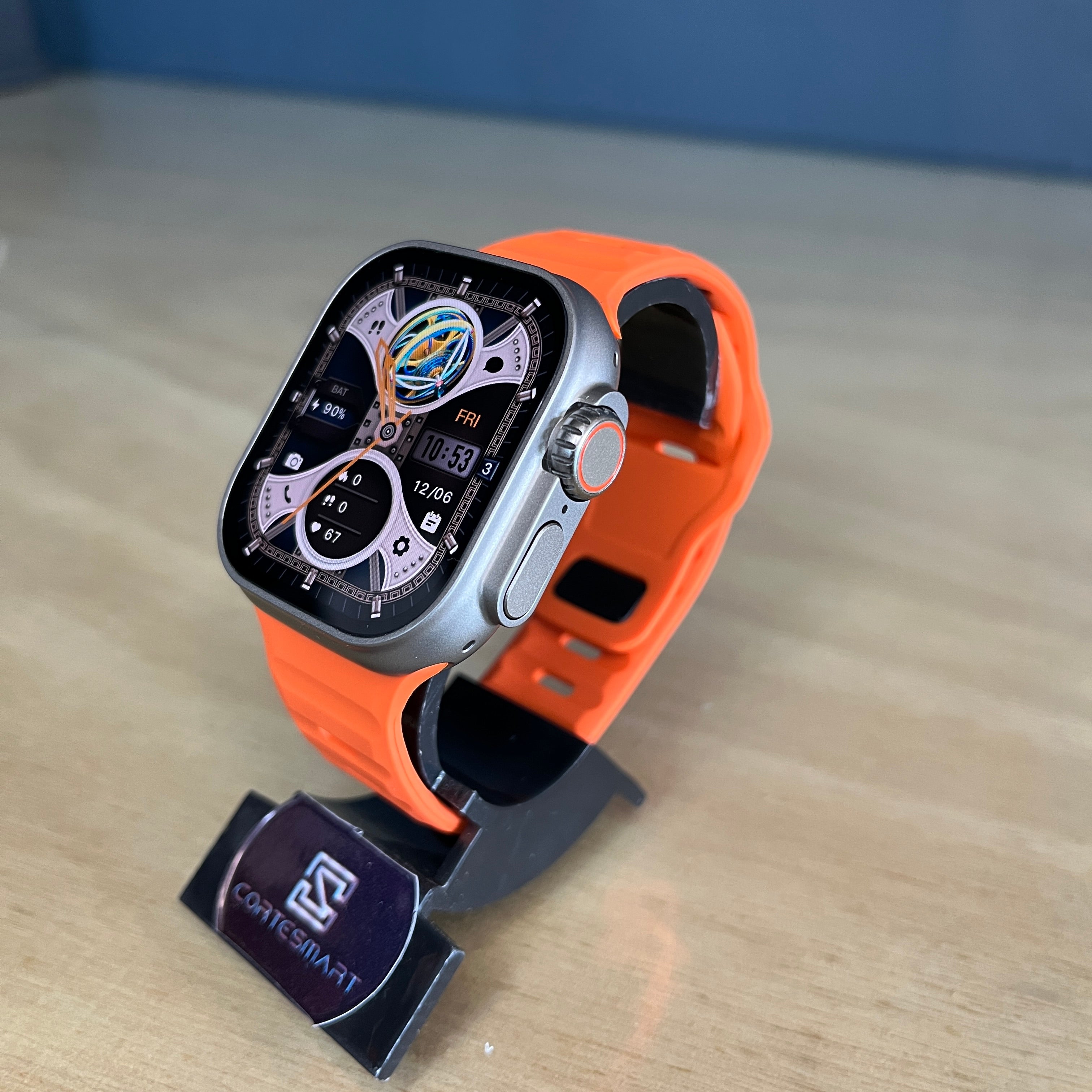 Smart Watch Ultra 5G IA Prata+COMBO de Pulseiras