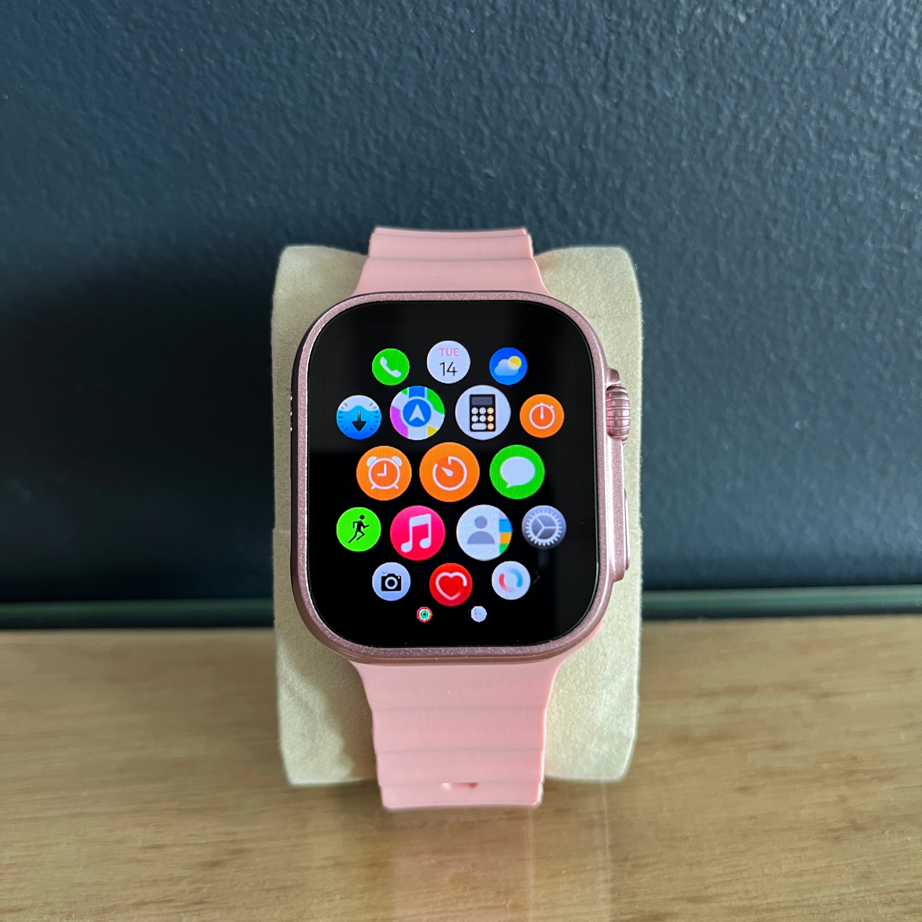 Smart Watch S10 Ultra Mini Rosa+ Kit com Pulseiras